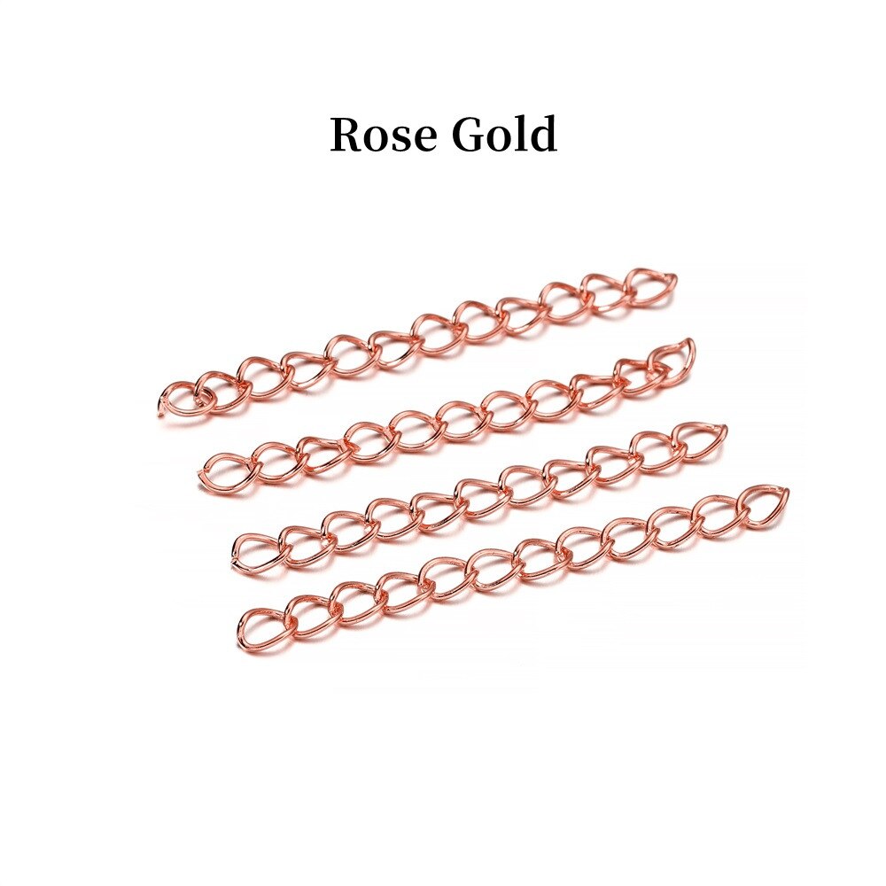 50mm 70mm  Necklace Extension Chain, 100pcs lot