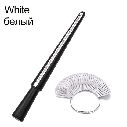 Professional Ring Mandrel Stick & Finger Gauge for Accurate Jewelry Sizing, 1pcs