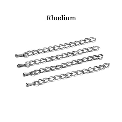 50mm 70mm Tone Extended Extension Tail Chain Connector, 20pcs/lot