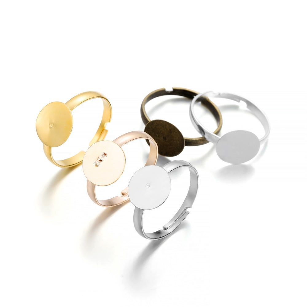 20-40Pcs 7-10mm Metal Adjustable Rings