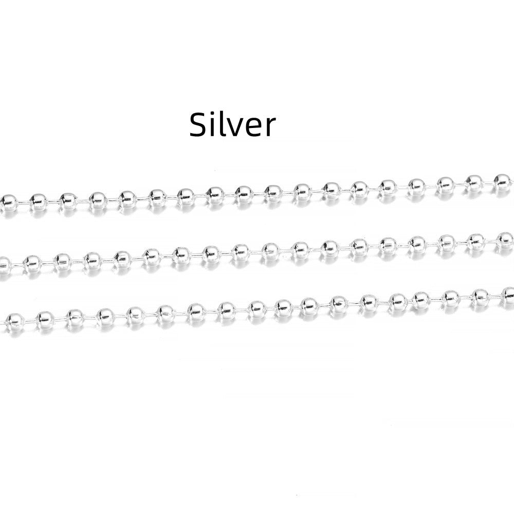 1.2 1.5 2 mm Metal Ball Bead, 5m