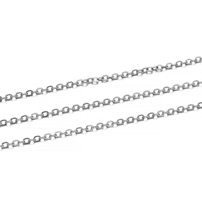 Long Necklace Chains, Brass - 10m lot