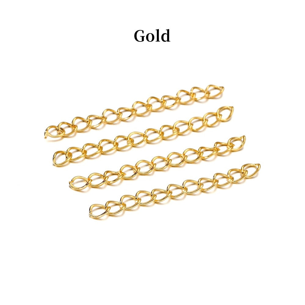 50mm 70mm  Necklace Extension Chain, 100pcs lot