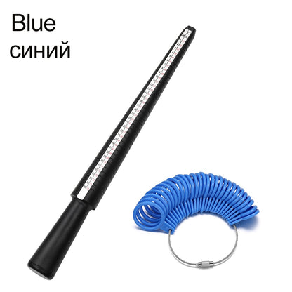 Professional Ring Mandrel Stick & Finger Gauge for Accurate Jewelry Sizing, 1pcs