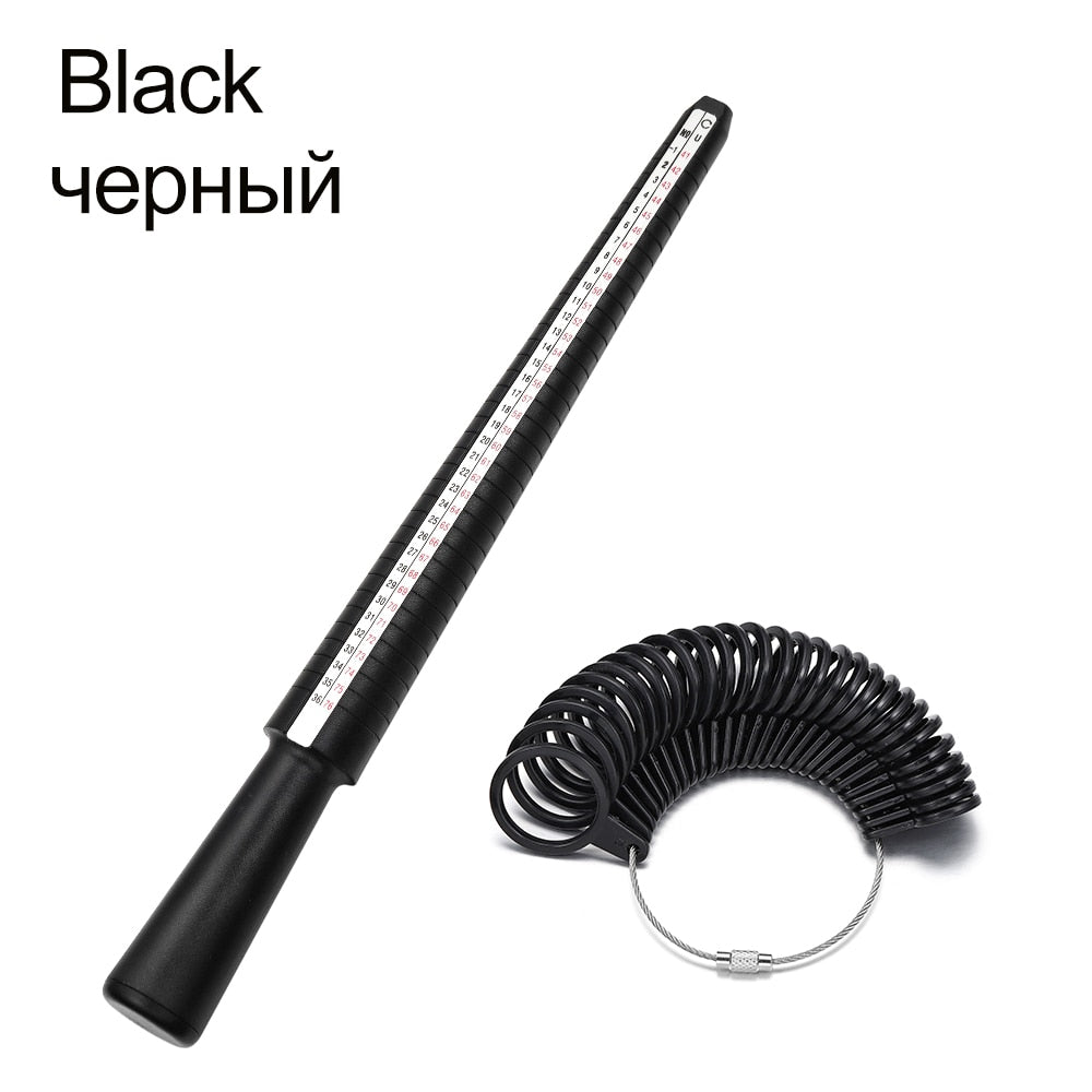 Professional Ring Mandrel Stick & Finger Gauge for Accurate Jewelry Sizing, 1pcs
