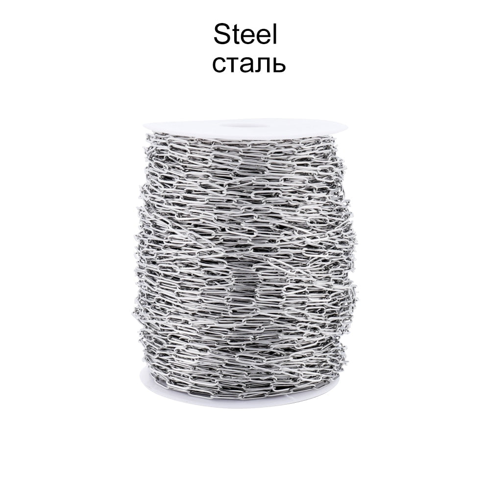 Stainless Steel Chain, Rolo Cable Chain, 1 Meter