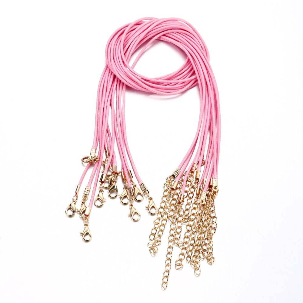 1.5mm Colorful Fauxs Leather Cord Adjustable Braided Rope, 10Pcs Lot