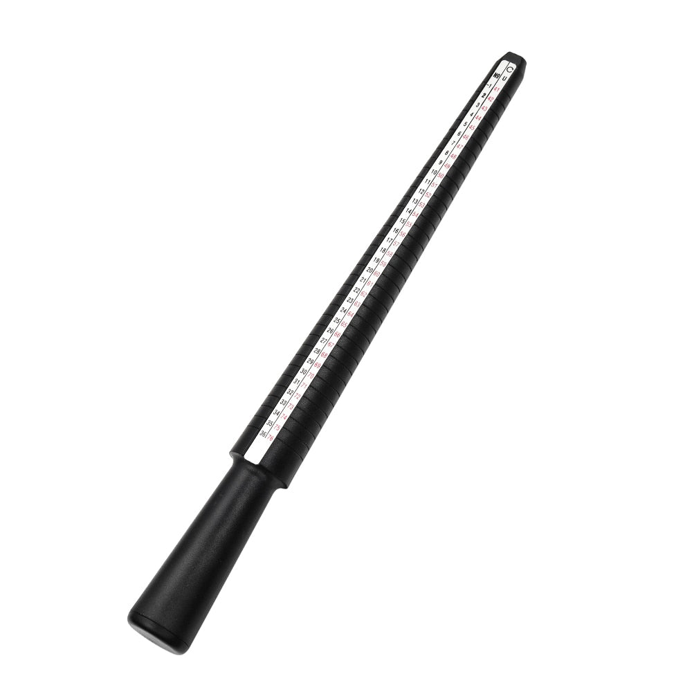 Professional Ring Mandrel Stick & Finger Gauge for Accurate Jewelry Sizing, 1pcs