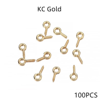 Gold Mini Eye Pins, 100-200pcs 5-6.5mm