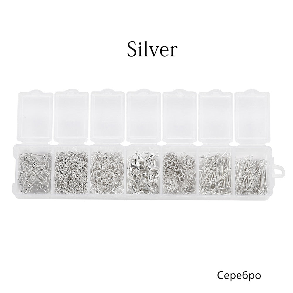 Open Jump Ring Connectors Set, 1370pcs