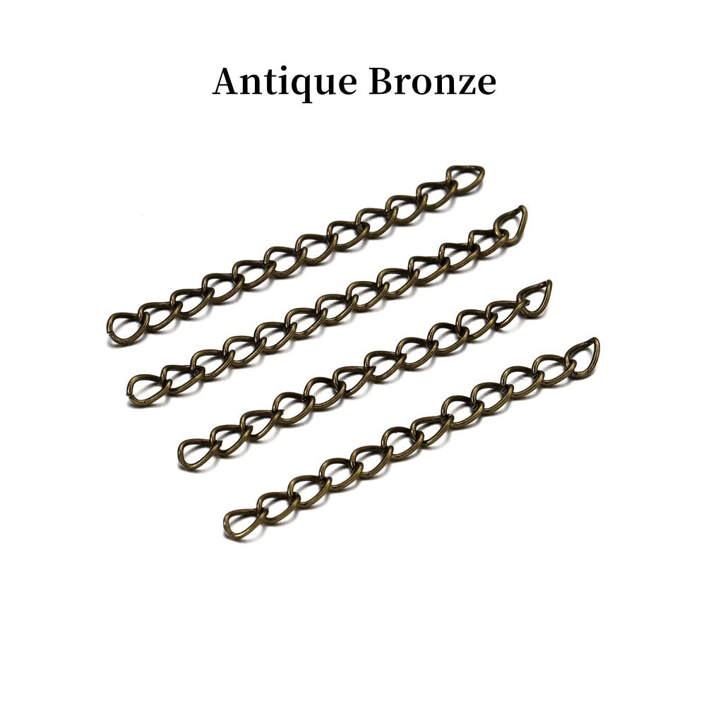 50mm 70mm  Necklace Extension Chain, 100pcs lot