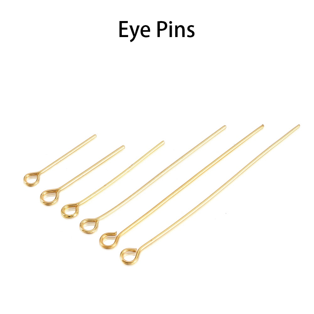Gold Plated Ball Head Steel Pins, 100pcs