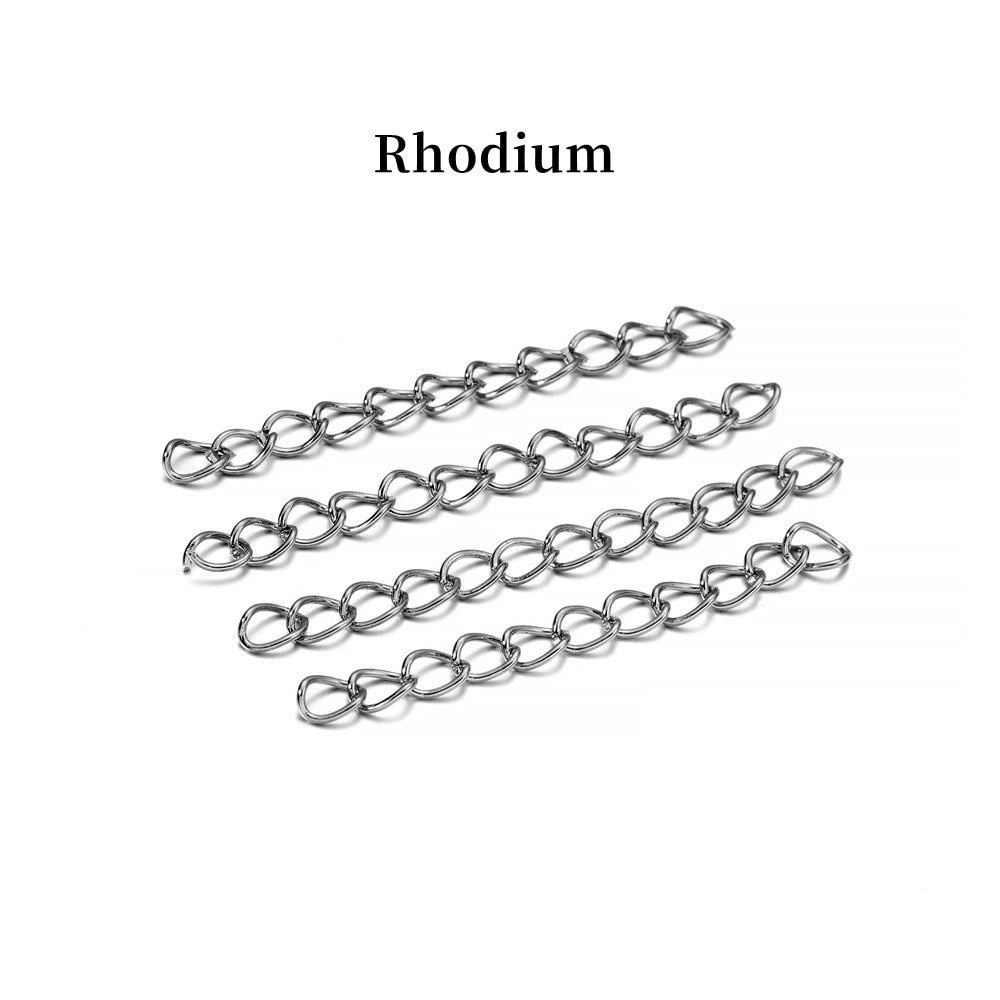 50mm 70mm  Necklace Extension Chain, 100pcs lot
