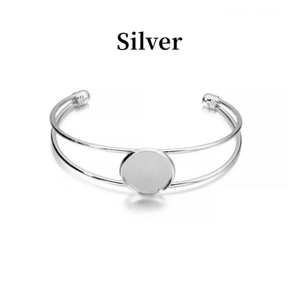 18 20 25mm Gold Bangle Bracelet Cabochon Base
