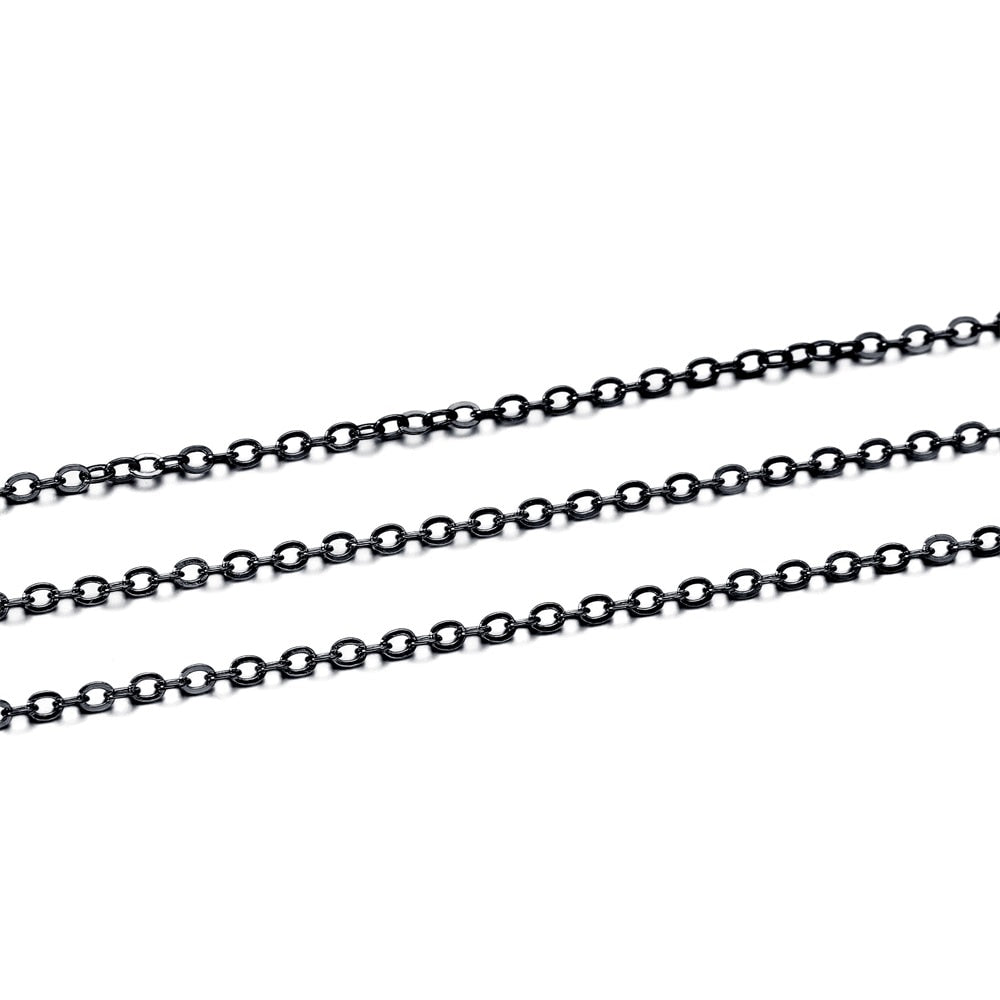 Long Necklace Chains, Brass - 10m lot