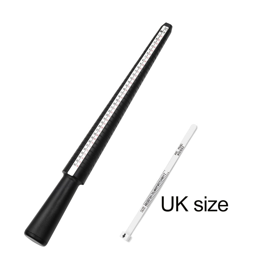 Professional Ring Mandrel Stick & Finger Gauge for Accurate Jewelry Sizing, 1pcs