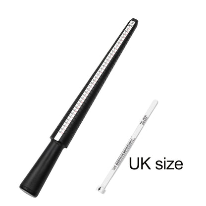 Professional Ring Mandrel Stick & Finger Gauge for Accurate Jewelry Sizing, 1pcs