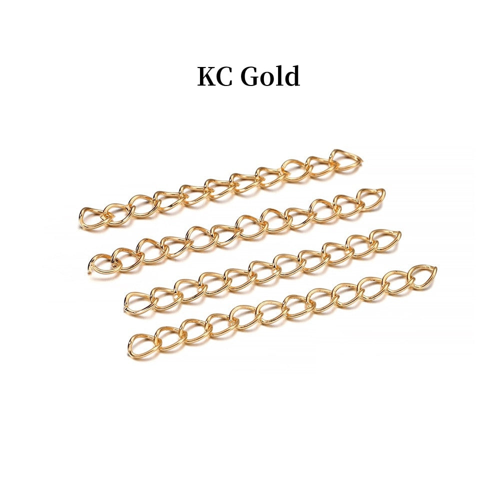 50mm 70mm  Necklace Extension Chain, 100pcs lot