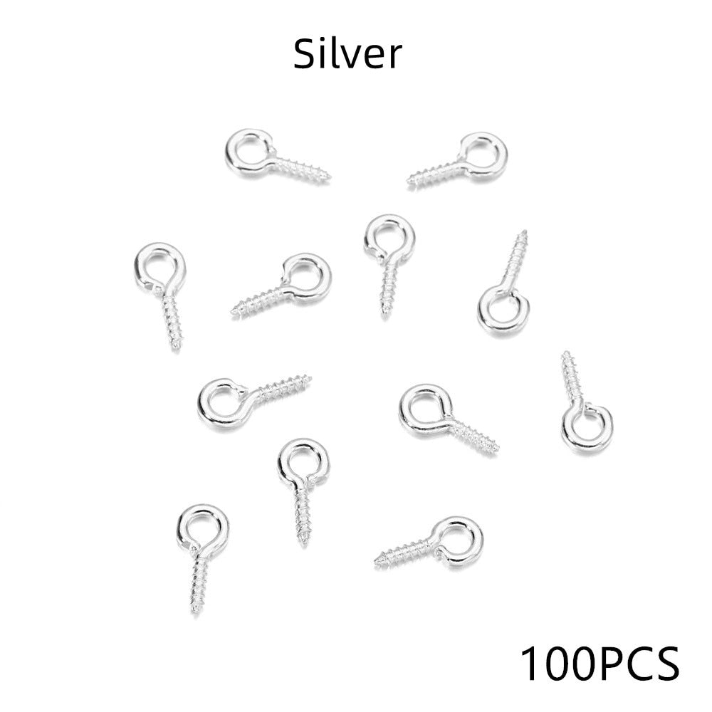 Gold Mini Eye Pins, 100-200pcs 4-10mm