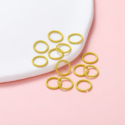 50pcs 8-12mm Colorful Twist Jump Rings