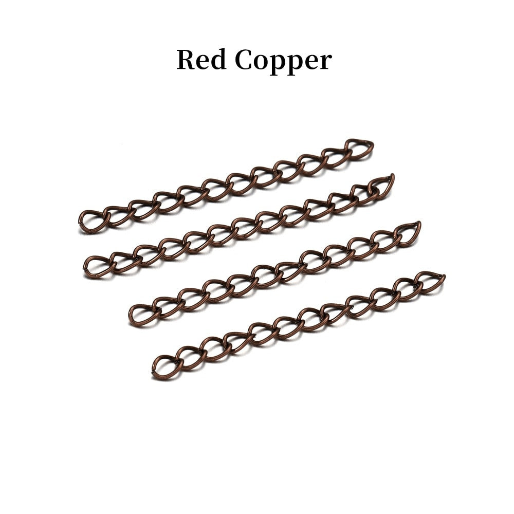 50mm 70mm  Necklace Extension Chain, 100pcs lot