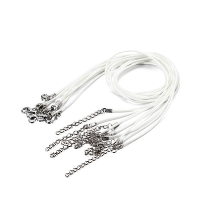1.5mm Leather Cord, Necklace With Lobster Clasp, 50Pcs
