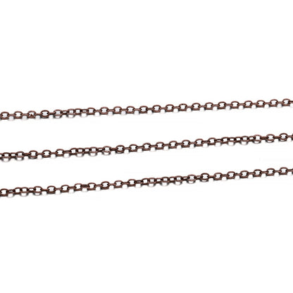 1.5 2mm Oval Link Necklace Chain, 5m lot