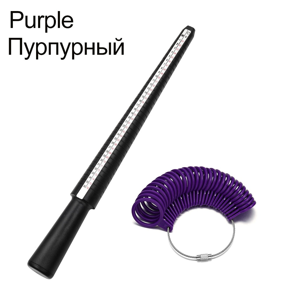 Professional Ring Mandrel Stick & Finger Gauge for Accurate Jewelry Sizing, 1pcs