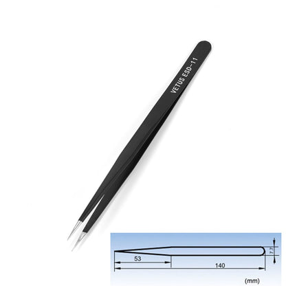 Anti-Static Bent Nose Tweezers for Diamonds