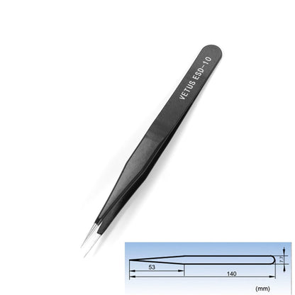 Anti-Static Bent Nose Tweezers for Diamonds