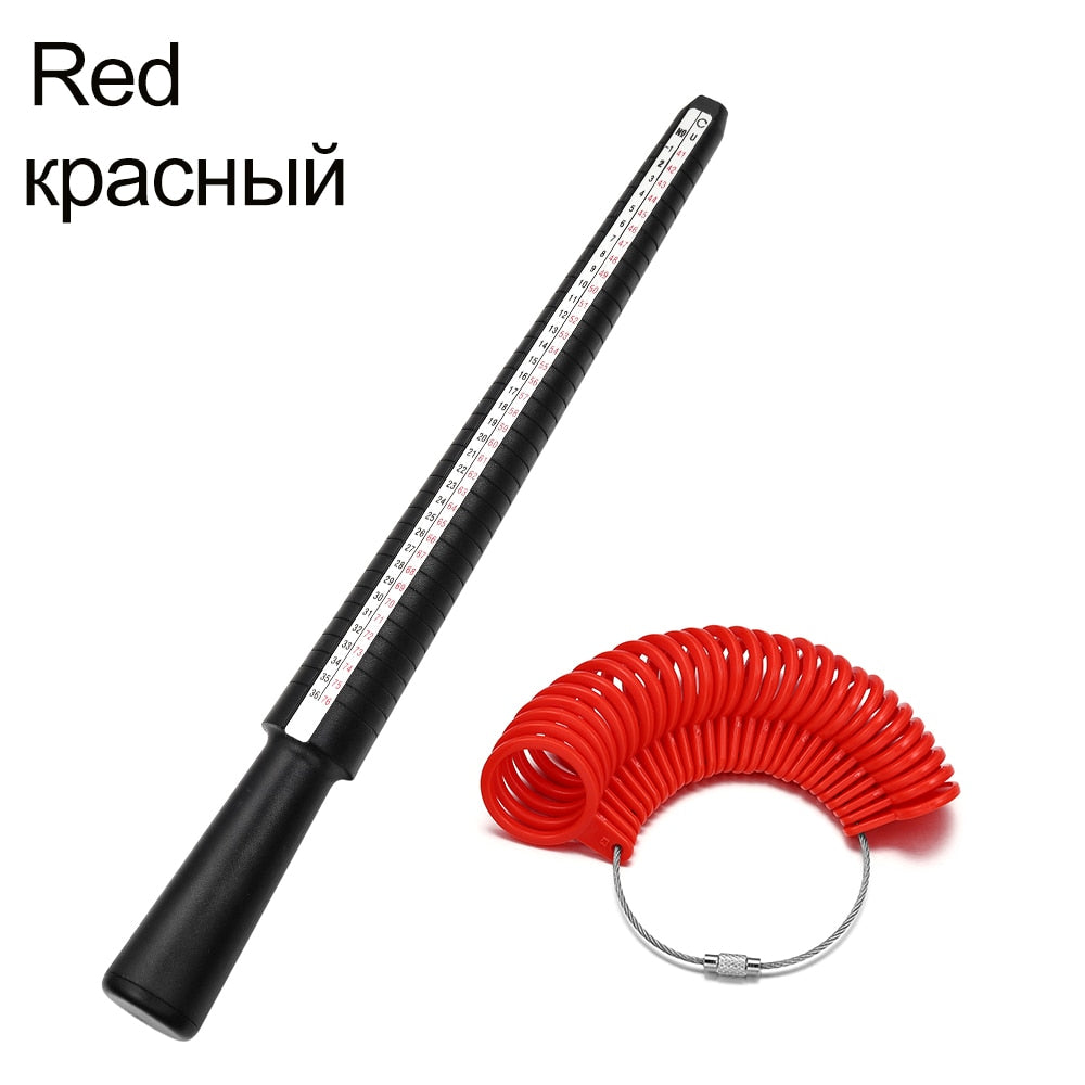 Professional Ring Mandrel Stick & Finger Gauge for Accurate Jewelry Sizing, 1pcs