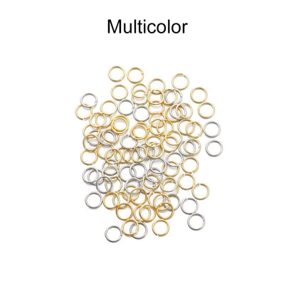 50-200pcs 3-10mm 18K Gold Copper Jump Rings