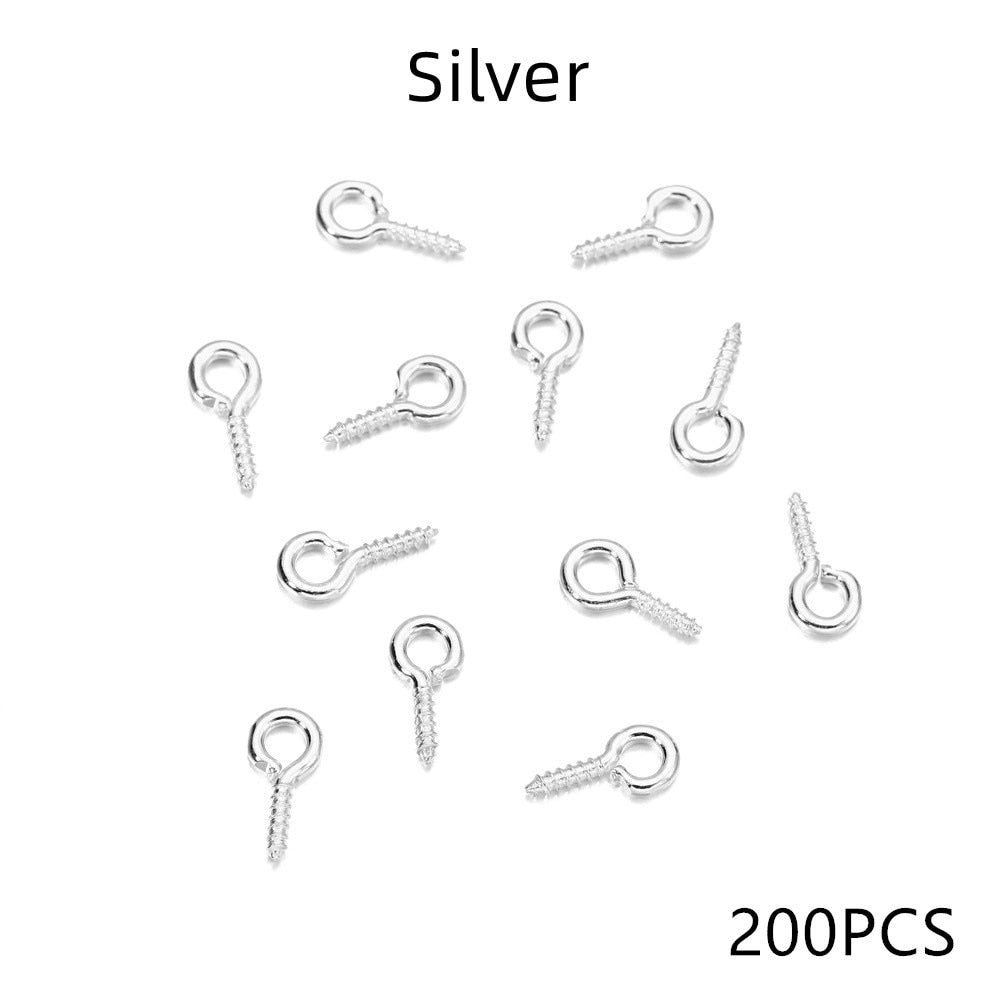 Gold Mini Eye Pins, 100-200pcs 5-6.5mm