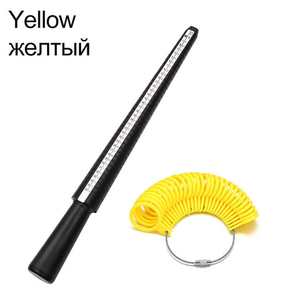 Professional Ring Mandrel Stick & Finger Gauge for Accurate Jewelry Sizing, 1pcs