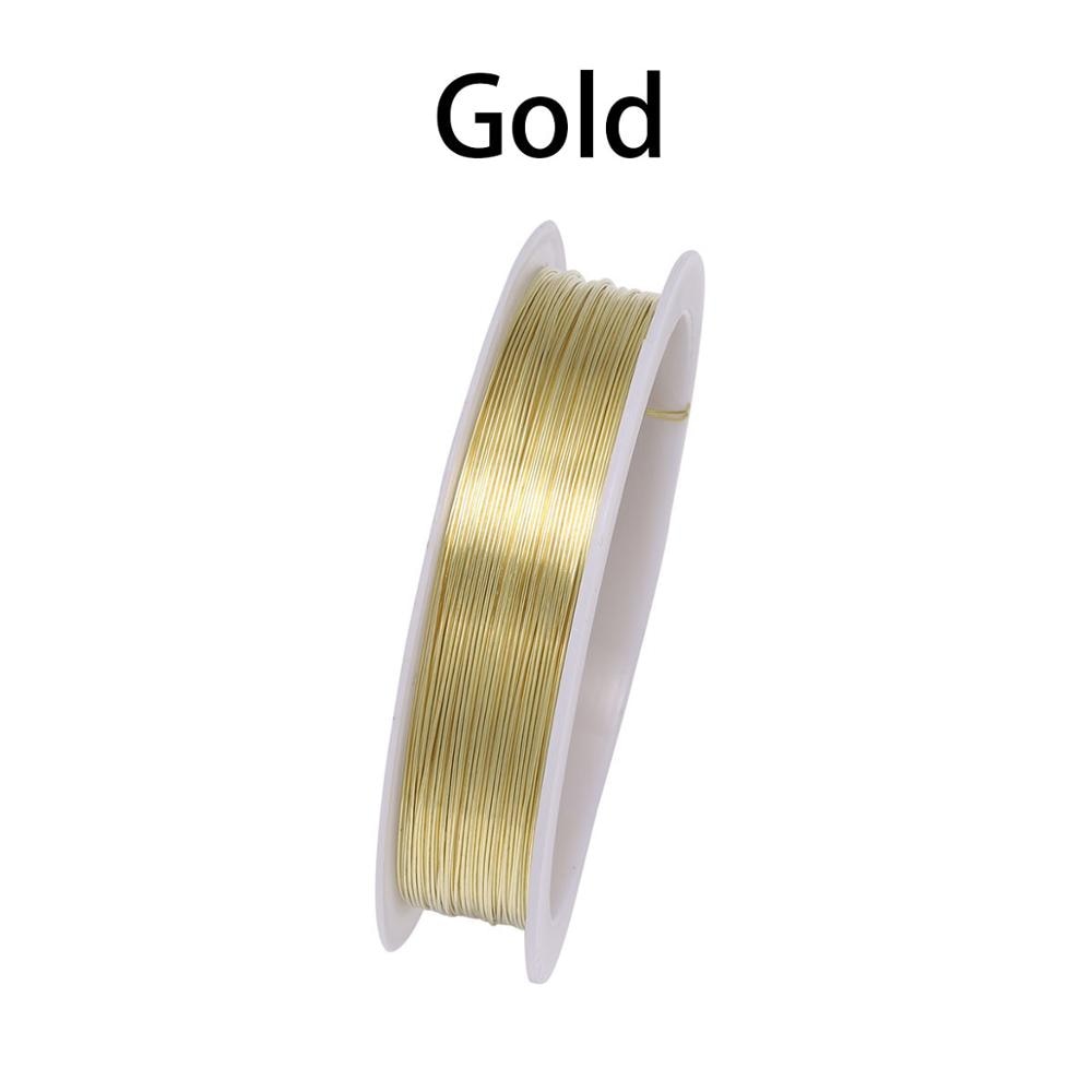 Sturdy Gold Alloy Copper Wire Dia 0.2 0.3 0.4 0.5 0.6 0.7 0.8 1 mm, 1 Roll