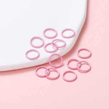 50pcs 8-12mm Colorful Twist Jump Rings
