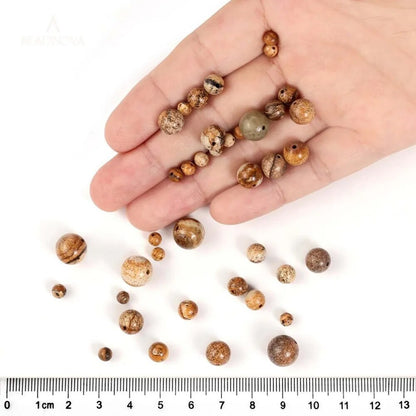 Wholesale Picture Jasper Beads Round 4-12mm