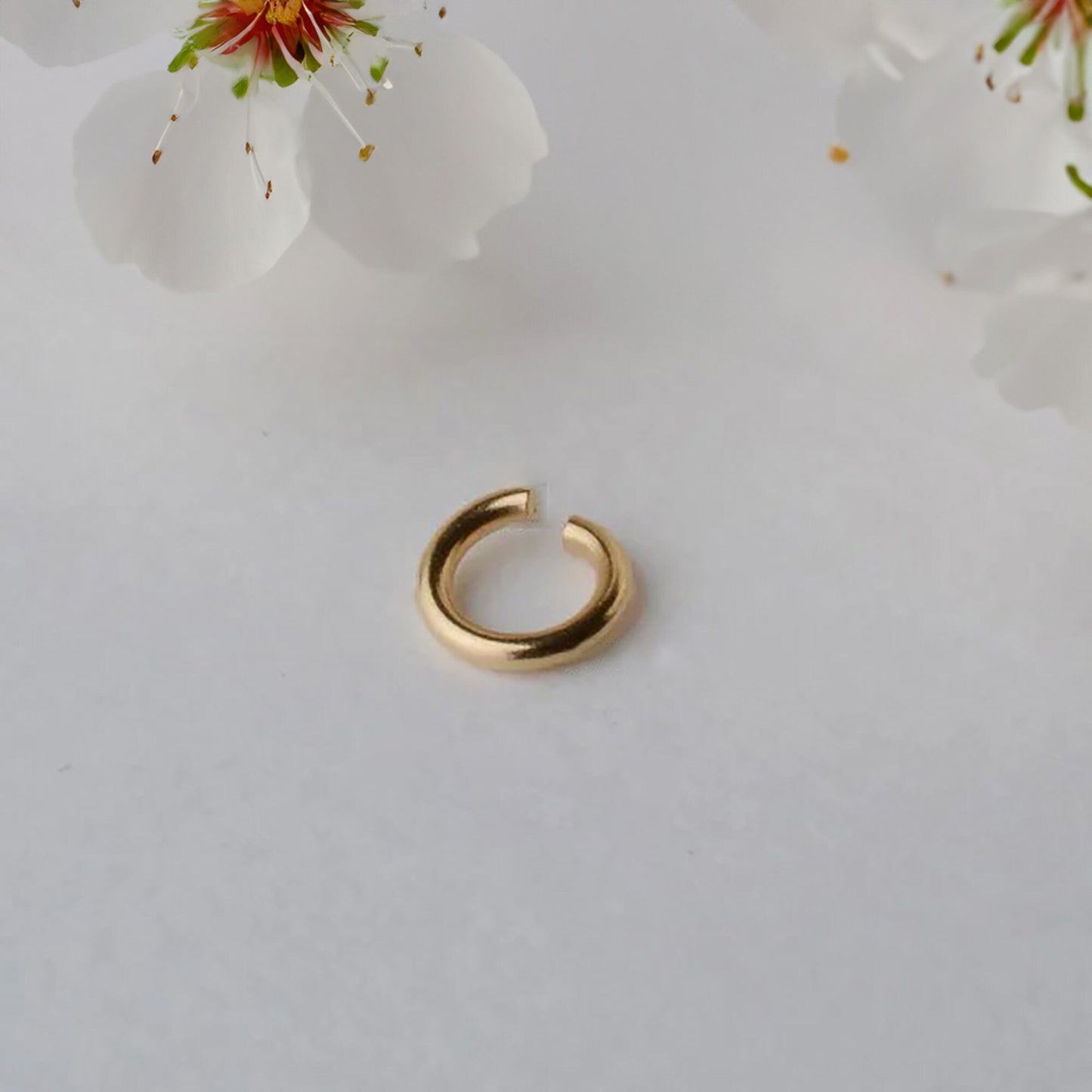 Gold jump ring 18k Karat, white gold or rose gold