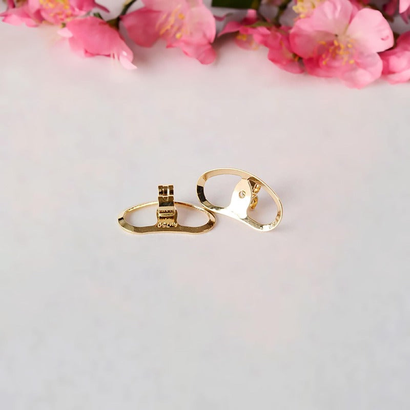 18K Gold AU750 Earring Backs, 1pair