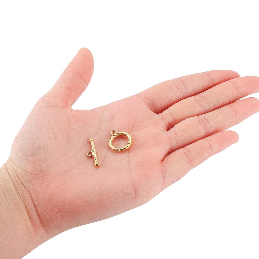 16 Style Stainless Steel OT Clasps, 3set 