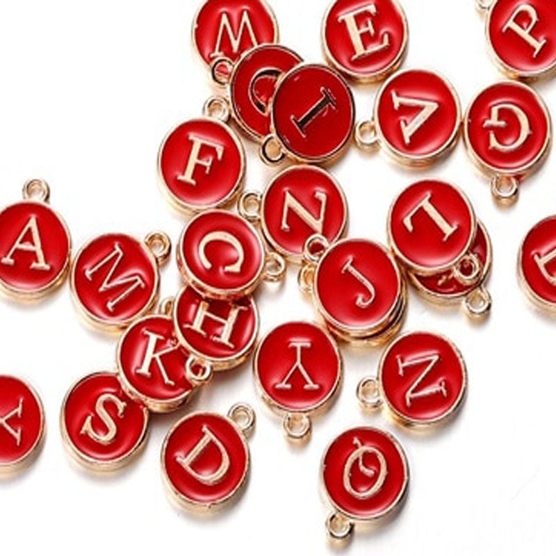 20-26pcs A-Z Letter Alphabet Charms Pendants