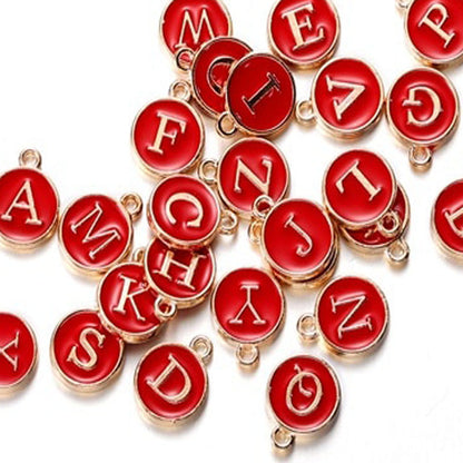 20-26pcs A-Z Letter Alphabet Charms Pendants