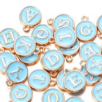 20-26pcs A-Z Letter Alphabet Charms Pendants