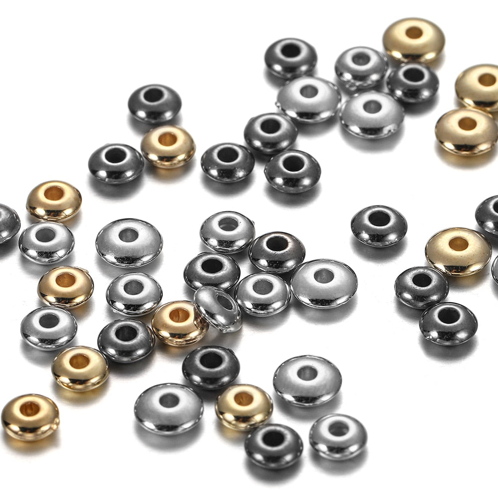 200-400pcs CCB Rondelle Spacer Beads, 5-6mm