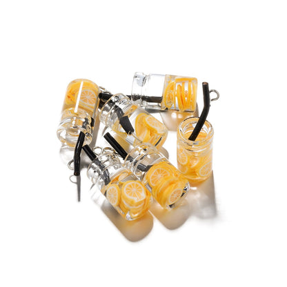 Obst in der Flasche-Charm-Anhänger, 10 Stück