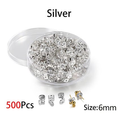 Box Silicone Bullet Earrings Back, 800Pcs