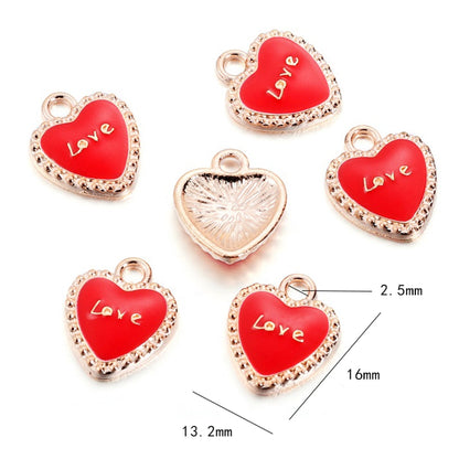 Small Fruit Shape Pendants, 10pcs