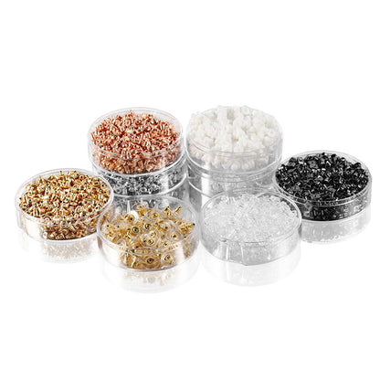 Box Silicone Bullet Earrings Back, 800Pcs