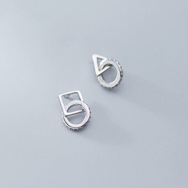 Square Triangle Asymmetry Drop Earring