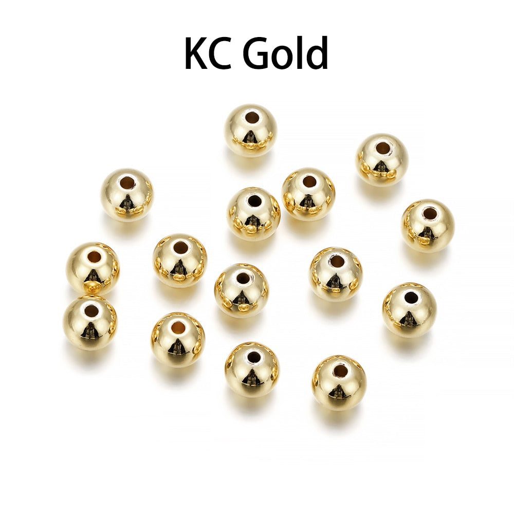 Ball Spacer Beads, 10-100pcs
